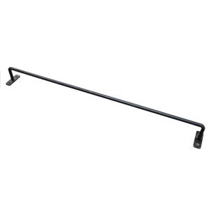 新品 ブラック アイアンバー 240cm 黒皮鉄シリーズ」アイアンハンガーバー（ワックス仕上げ） 幅800mm