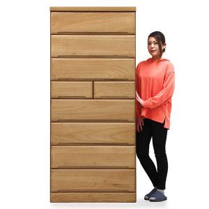 桐材 タンス チェスト ハイチェスト 幅70 7段 白 大容量 引き出し 収納