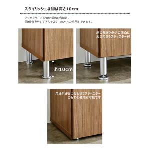 下駄箱 幅50cm スリム ハイタイプ ミラー...の詳細画像4