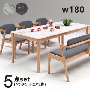 ダイニングテーブルセット 6人 ベンチ ダイニン...の商品画像