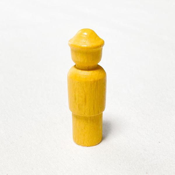 ベック人形 ハット型 イエロー/オレンジ 積み木 情景パーツ ベック社 BECK