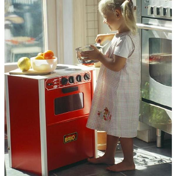 BRIO（ブリオ）　レンジ　赤　おままごとキッチン