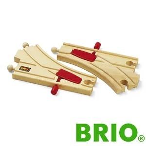 BRIO レールパーツ ツマミ付切替ポイント