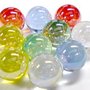 ビー玉セット　オーロラ17mm　10個　クボロ（キュボロ）補充用