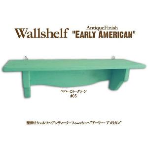 アンティーク調 木製ウォールシェルフ フック付 (コーナーカップボード