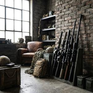 WOODWORKS ガンラック 5丁掛 ( 色...の詳細画像5