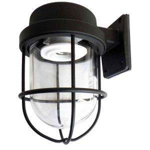 松本船舶マリンランプ 1号フランジブラック ランプ無し