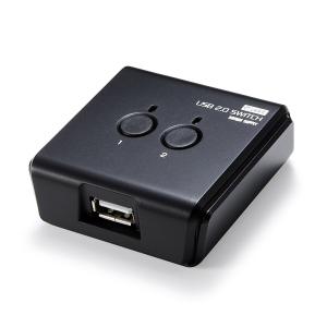サンワダイレクト USB切替器 手動 2:1 【パソコン2:USB機器1】 プリンタ 外付けHDD キーボード マウス 対応 400-SW020