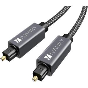 IVANKY 光デジタルケーブルToslink 光ケーブル サウンドバー/TVスピーカー/テレビ/PS4/DACDolby Digital 7.1chまで対応 光デ