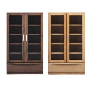 飛騨産業 北海道民芸家具 本棚 扉付き 書棚 木製 無垢 本箱 おしゃれ