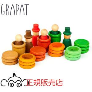 グラパット まんだら フラワー 36ピース 自然素材を生かしたおもちゃ