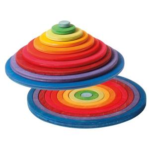 グリムス 積み木 円盤とリング GM10677 知育玩具 赤ちゃん ベビー 出産