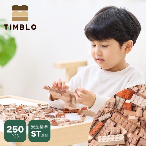 木製ブロック TIMBLO BASIC250 ウッディプッディ ティンブロ 4歳 5歳 6歳