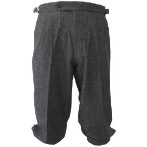 冬用ゴルフニッカポッカ8880A ウールツイード ヘリンボーングレー