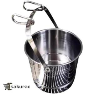 水飲みバケツをぶら下げた犬の水飲み場、ペット用飲用噴水、ステンレス鋼の飲用