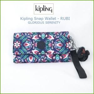 [Kipling]キプリング レディース 長財布 スナップ ウォレット リストレット ストラップ付 アウトレット RUBI GLORIOUS SERENITY ギフト｜wooleys