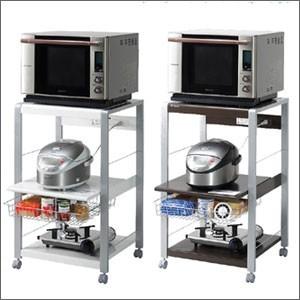 キッチン おしゃれ 収納 棚 ラック 食器棚 幅55 レンジ台 ワゴン 北欧 奥行50 収納 安い 約 ラック 白 スライド 炊飯器置き場 大容量 スリム キャスター ワゴン 調味料 Kag Woods