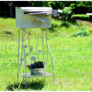 ポスト/陶器製フクロウポスト/郵便受け/梟/置物 /玄関/庭/インテリア