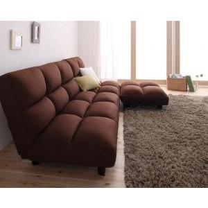 コーナーソファー コーナーソファ L字 オットマン 3人 ソファーベッド カウチ ローソファー リク...