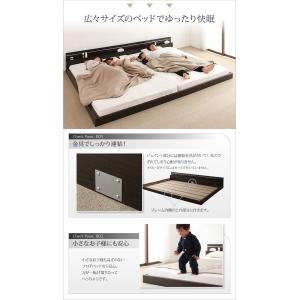 ベッド セミダブル ローベッド 低い 宮 棚 ...の詳細画像3