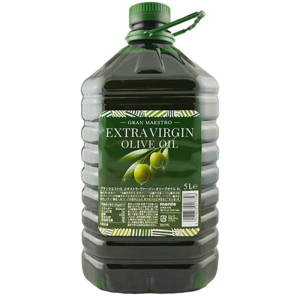 大特価　モンテベッロ　グランマエストロ・エキストラ・ヴァージン・オリーブオイル 5L