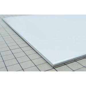 アルミ複合板　両面ホワイト（両面つや有） 厚み3mm×幅300mm×300mm カット販売