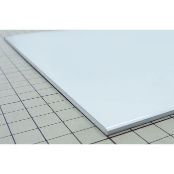 アルミ複合板　両面ホワイト（両面つや有） 厚み2mm×幅1000mm×400mm カット販売