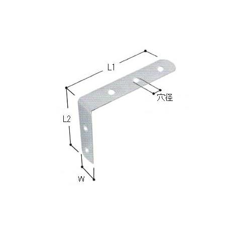 ジョイント金具 19型L ( スチール )　 幅19mm×64mm×64mm