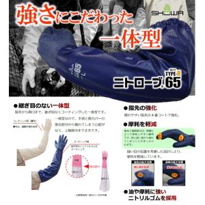 ロングゴム手袋 ニトローブ TYPE-R65 ...の詳細画像1