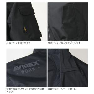 空調ウェア アヴィレックス ワーク 半袖ブルゾ...の詳細画像5