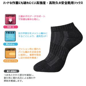 靴下 安全靴用 ソックス 2足組 ウルトラスト...の詳細画像1