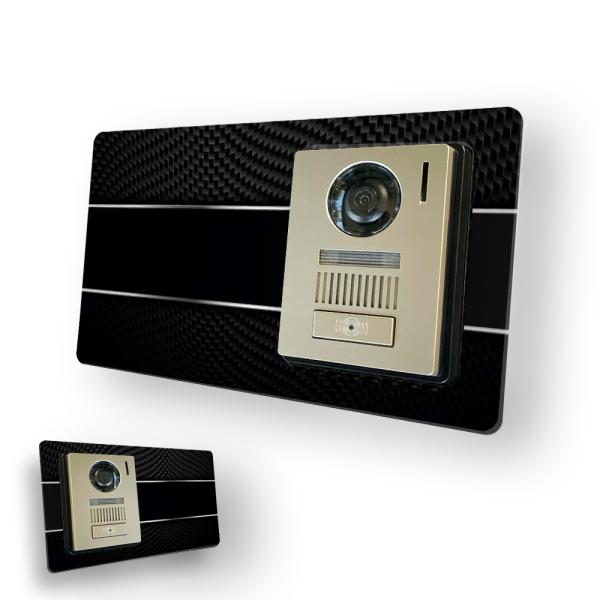 【MESEBOスマート】インターホン用アクセサリー 玄関周りをおしゃれに変える「着せ替え伝言ボード」...