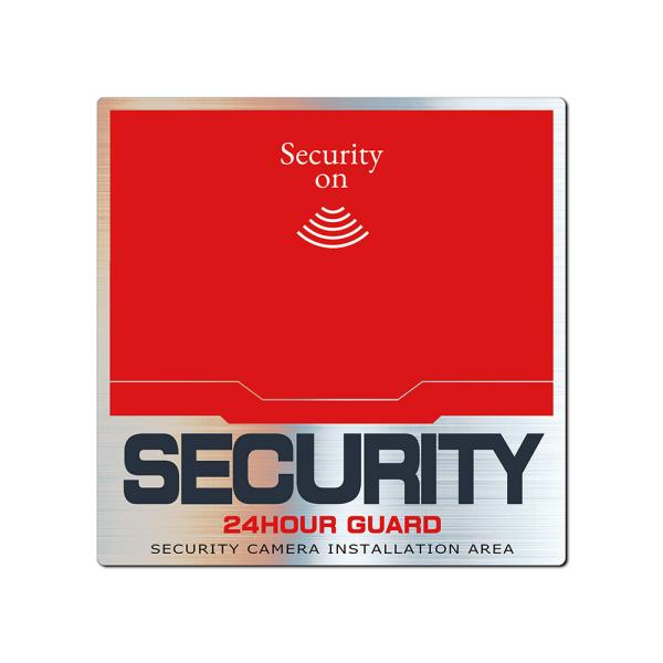 WORKER ワーカー防犯ステッカー （屋外内用：耐光/耐水/耐候） セキュリティシール 人気デザイ...