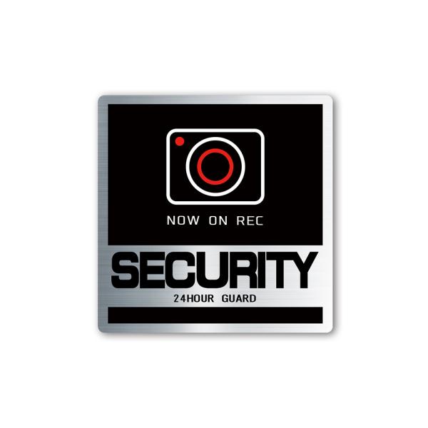 【DESIGNZ】ワーカーセキュリティーステッカー　ドライブレコーダーステッカー　防犯シール(屋外内...