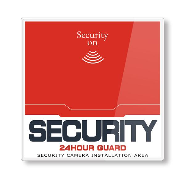 【DESIGNZ】ワーカー防犯アクリルプレート (屋外内用：耐光/耐水/耐候) セキュリティ防犯アク...