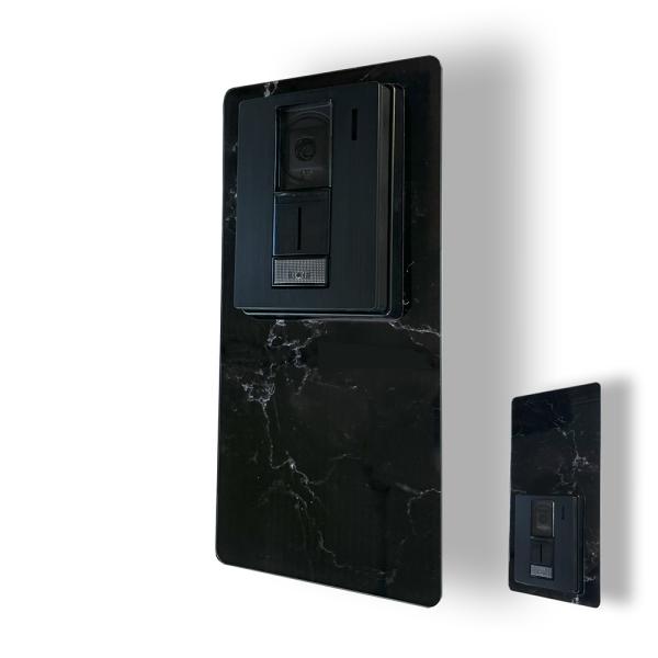 【MESEBOスマート】インターホン用アクセサリー 玄関周りをおしゃれに変える「着せ替え伝言ボード」...