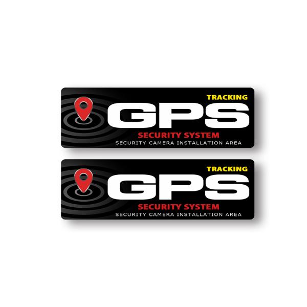 【DESIGNZ】ワーカーセキュリティーステッカー かっこいいGPSステッカー 防犯シール(屋外内用...