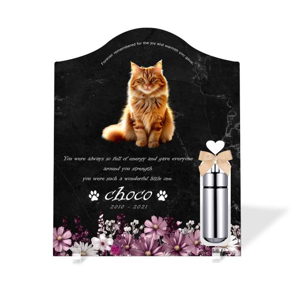 【ペットメモリアル】ペット位牌 犬 猫 名入れ おしゃれアクリルプレート オーダーメイド 日本製 メ...