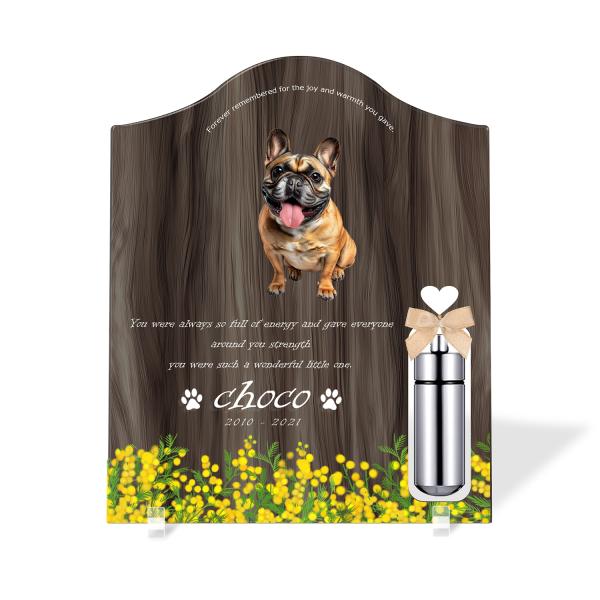 【ペットメモリアル】ペット位牌 犬 猫 名入れ おしゃれアクリルプレート オーダーメイド 日本製 メ...