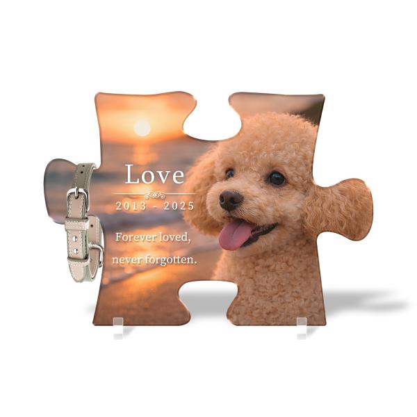 【メモリアルバース｜パズルピース位牌】ペット位牌 ペットメモリアル 犬 猫遺影 おしゃれアクリルプレ...