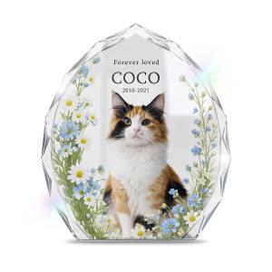 ペット 位牌 ペット位牌 クリスタル位牌 写真 名入れ メッセージ 犬 猫 クリスタルガラス ペット仏具 おしゃれ クレスタ オーダーメイド 日本製