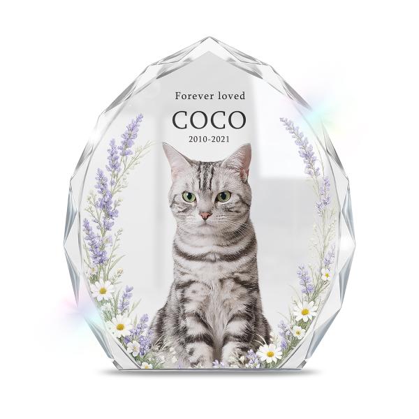 【メモリアルバース｜クリスタル位牌｜クレスタ】ペット位牌 ペット仏具 犬 猫  思い出 名入れ クリ...