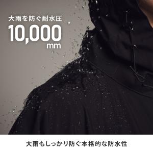 レインポンチョ 自転車 ヘルメット対応 レディ...の詳細画像3