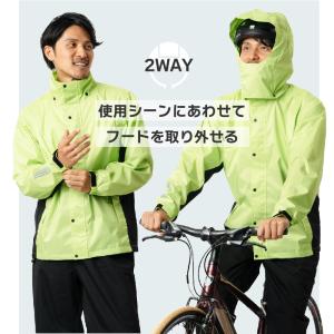 レインスーツ メンズ 上下 蒸れにくい ヘルメ...の詳細画像2