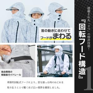 レインスーツ 上下セット 自転車 メンズ レデ...の詳細画像2