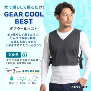 冷却ベスト 濡らして振るだけ 気化熱 インナー...の詳細画像1