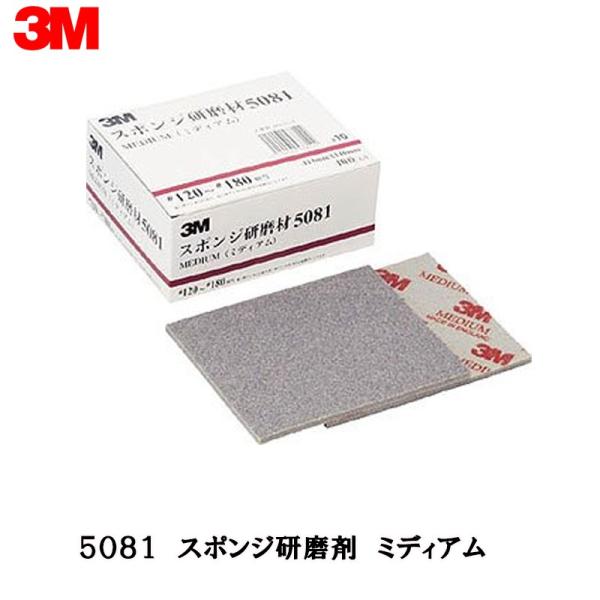 3M スポンジ研磨材 5081AAD  ミディアム 10枚入  取寄