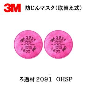 3M 防じんマスク 2071 交換用ろ過材 2枚1組×30組 (ケース販売) 取寄
