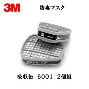 3M 有機ガス用吸収缶 6001 (2個/1組) (6500/6000シリーズ用