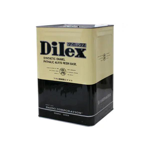 大同塗料 フタル酸樹脂エナメル塗料 超速乾ダイレックス RF 黒 16kg × 1缶 取寄 